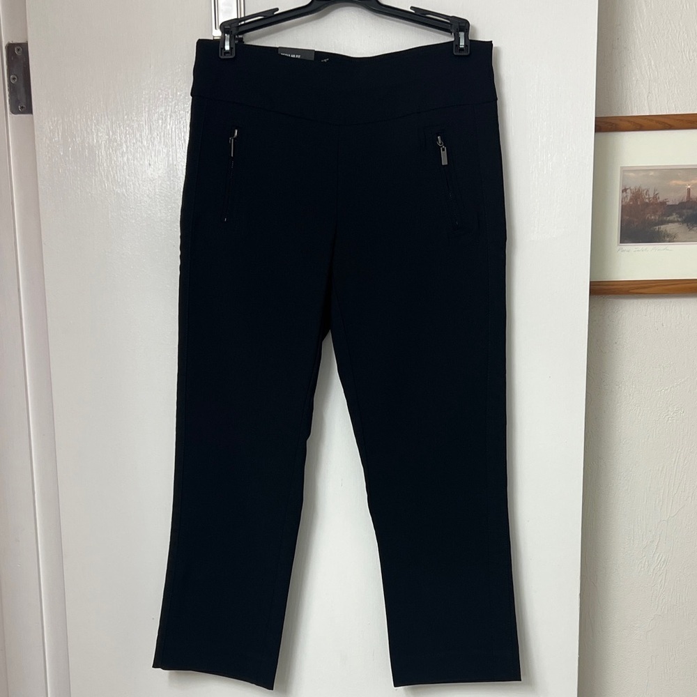 I.N.C. International Concepts Petite High-Rise Zip-Pocket Pants, Sz 4P, NWT